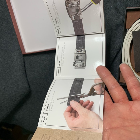 Marino Avenue White Nubuck suede adjustable belt $38 - Picture 8 of 9